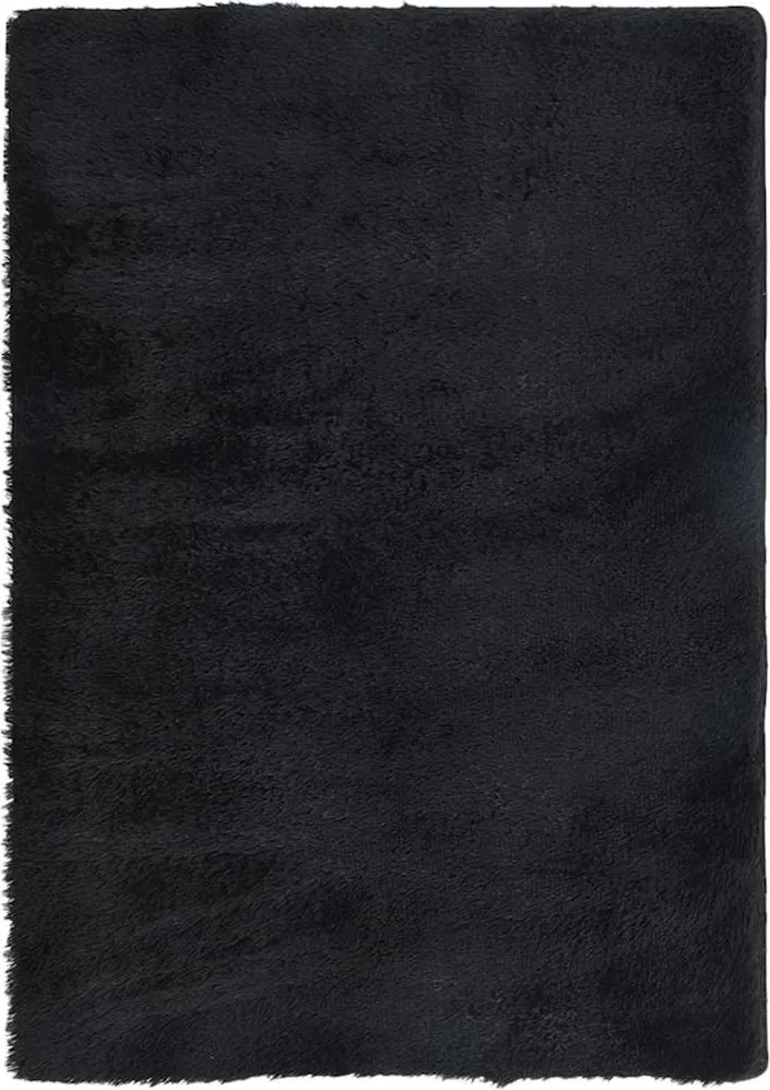 vidaXL Covor shaggy cu pom înalt, NAVARRA, negru, 240x340cm, poliester