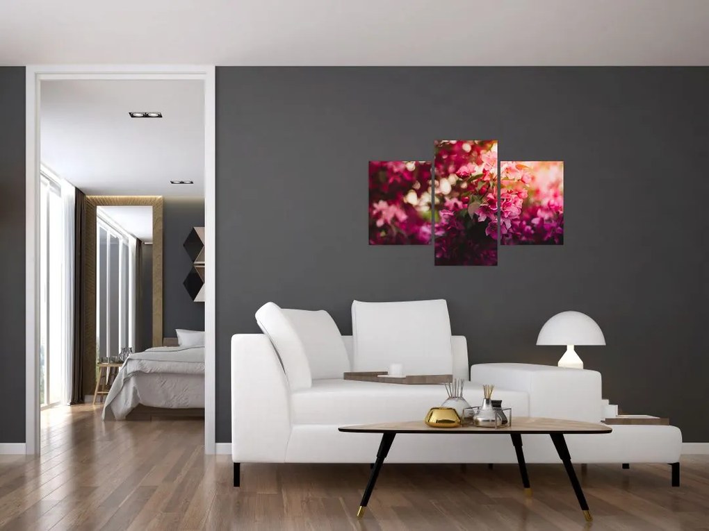 Tablou cu florile tufișului înflorit (90x60 cm)