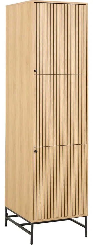 Șifonier în culoare naturală cu aspect de lemn de stejar 51x200x60 cm Albany – Actona