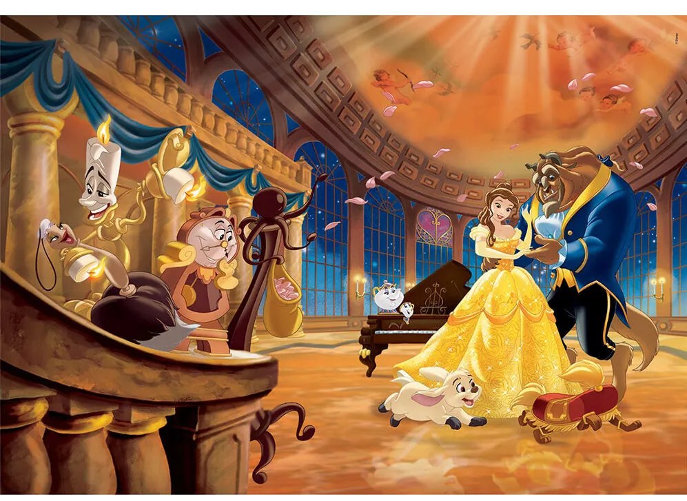 Prințesele Disney Beauty and the Beast Puzzle Clementoni cu 1000 de piese
