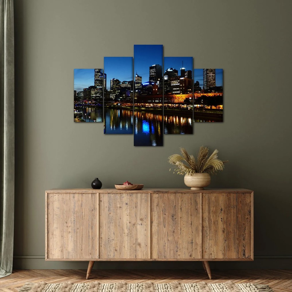 Tablou cu noaptea în Melbourne (150x105 cm)