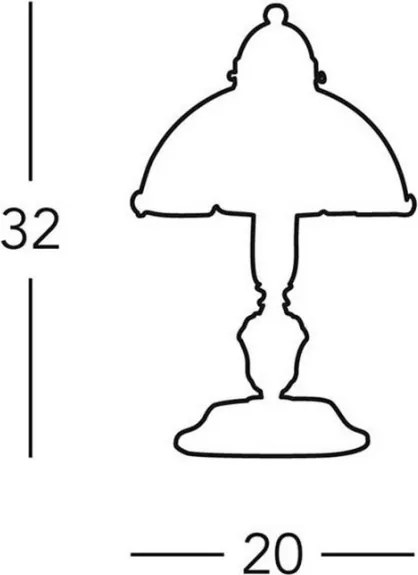 Kolarz 731.73.53 - Lampă de masă NONNA, 1xE27/75W/230V