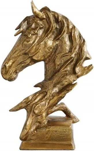 Statueta decorativa extravaganta Caballo 40cm, auriu