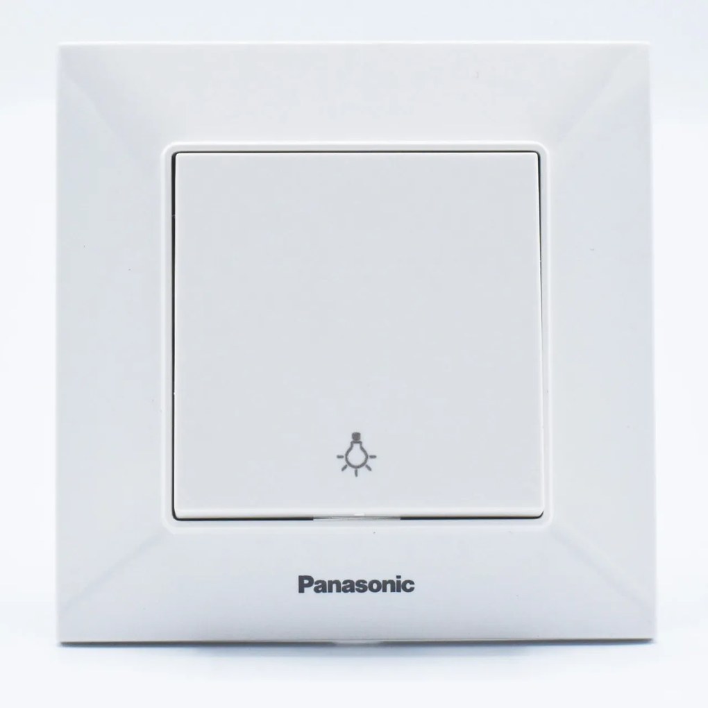 Intrerupator cu revenire, 10A, IP20, Alb, Panasonic Arkedia Slim