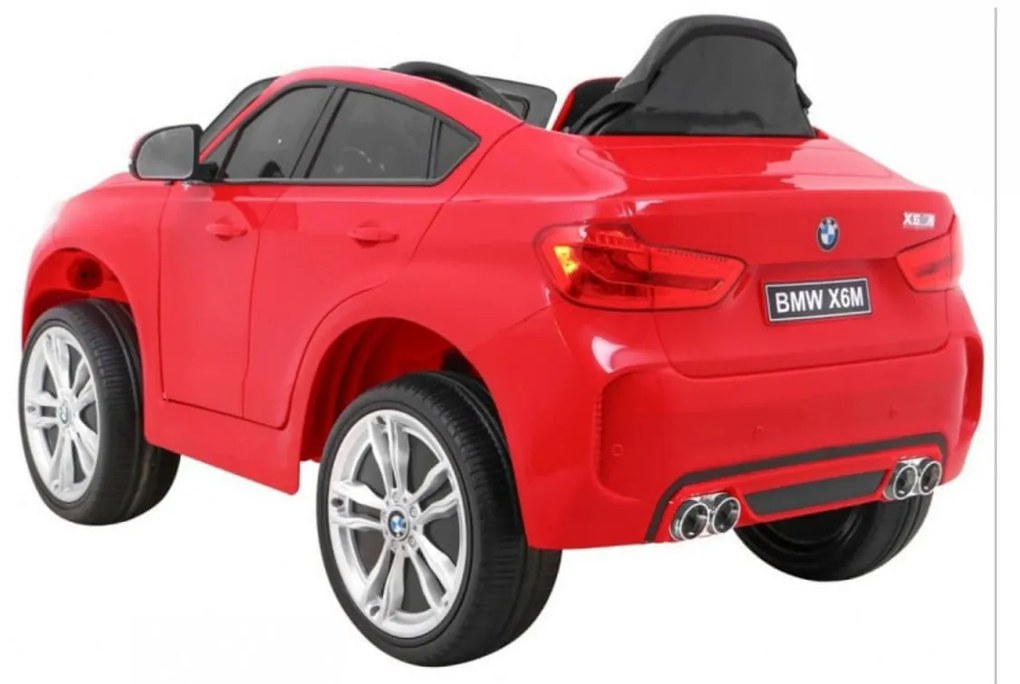 Masinuta Electrica cu acumulator pentru copii NOVOKIDS™ BMW X6 M, Roti din Cauciuc EVA, Max 30 kg , Usi cu deschidere , Baterie12V, 2 Viteze, Lungime