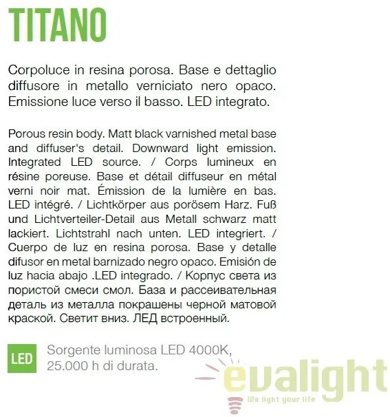 Stalp LED exterior design modern Titano pt h74 4000k