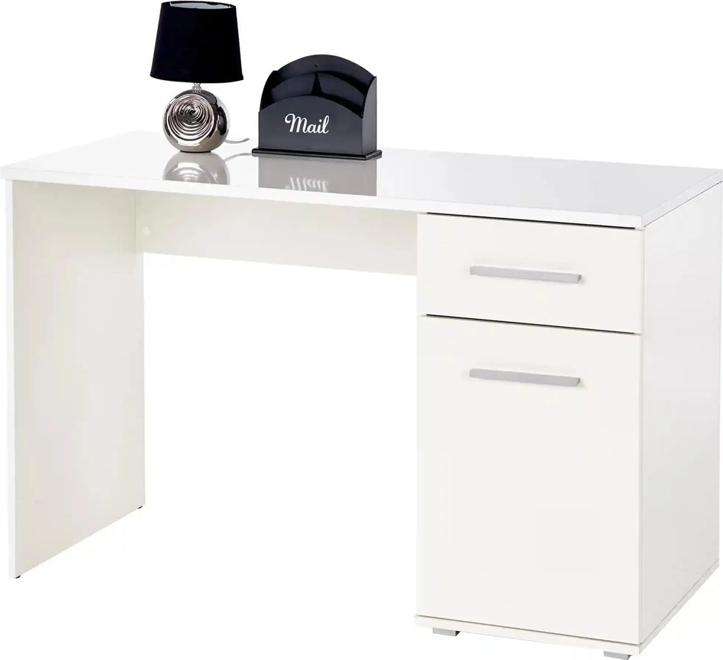 Birou Lima B1, alb, PAL melaminat, 120X55X77 CM