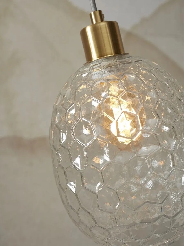 Pendul design decorativ Venice oval, clear