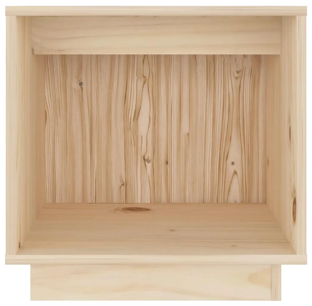 Noptiera, 40x30x40 cm, lemn masiv de pin 1, Maro