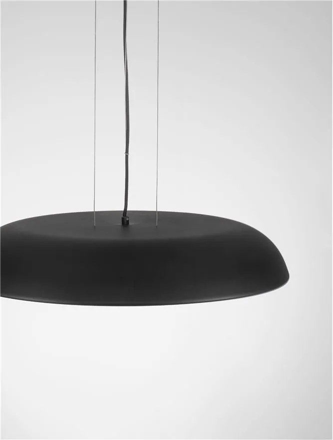 Lustra LED suspendata stil modern FELICIA negru 60cm