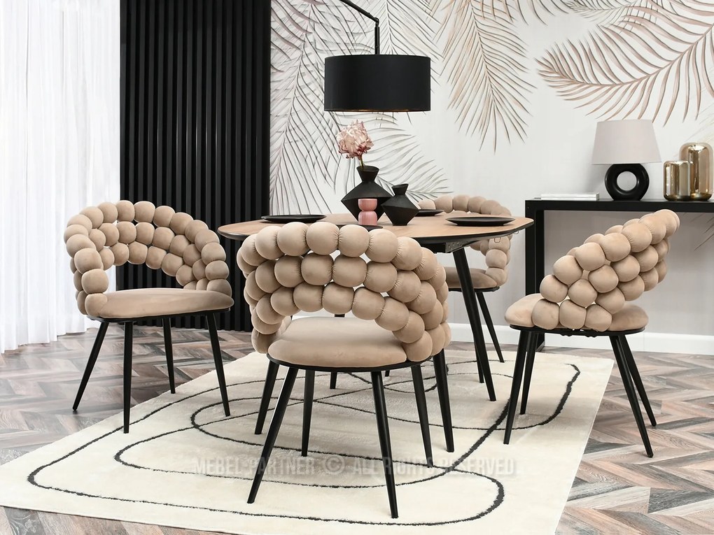 Scaun Lulish (bej + negru). Promo -15%. 1111115