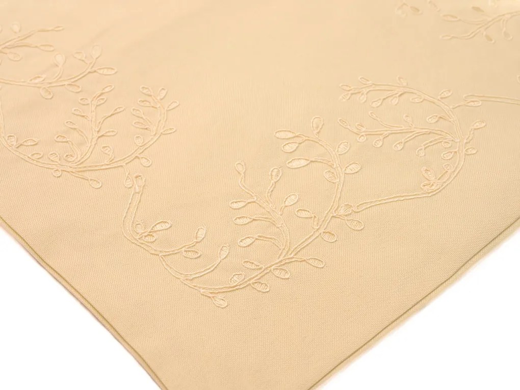 Husa de perna decorativa LEAFY LACE 40x40 cm, crem