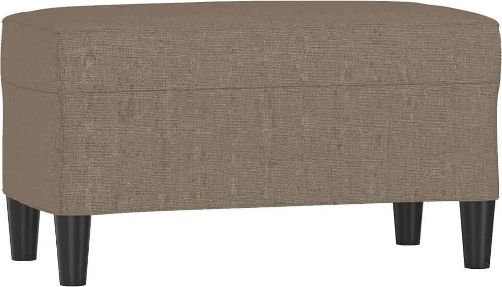 vidaXL Bancă, gri taupe, 70x35x41 cm, textil