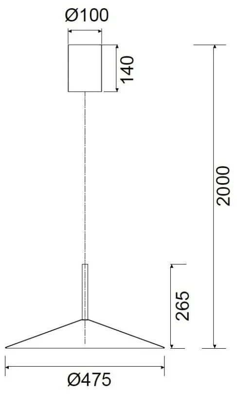 Lustra/Pendul LED reglabil CALICE gri 16W