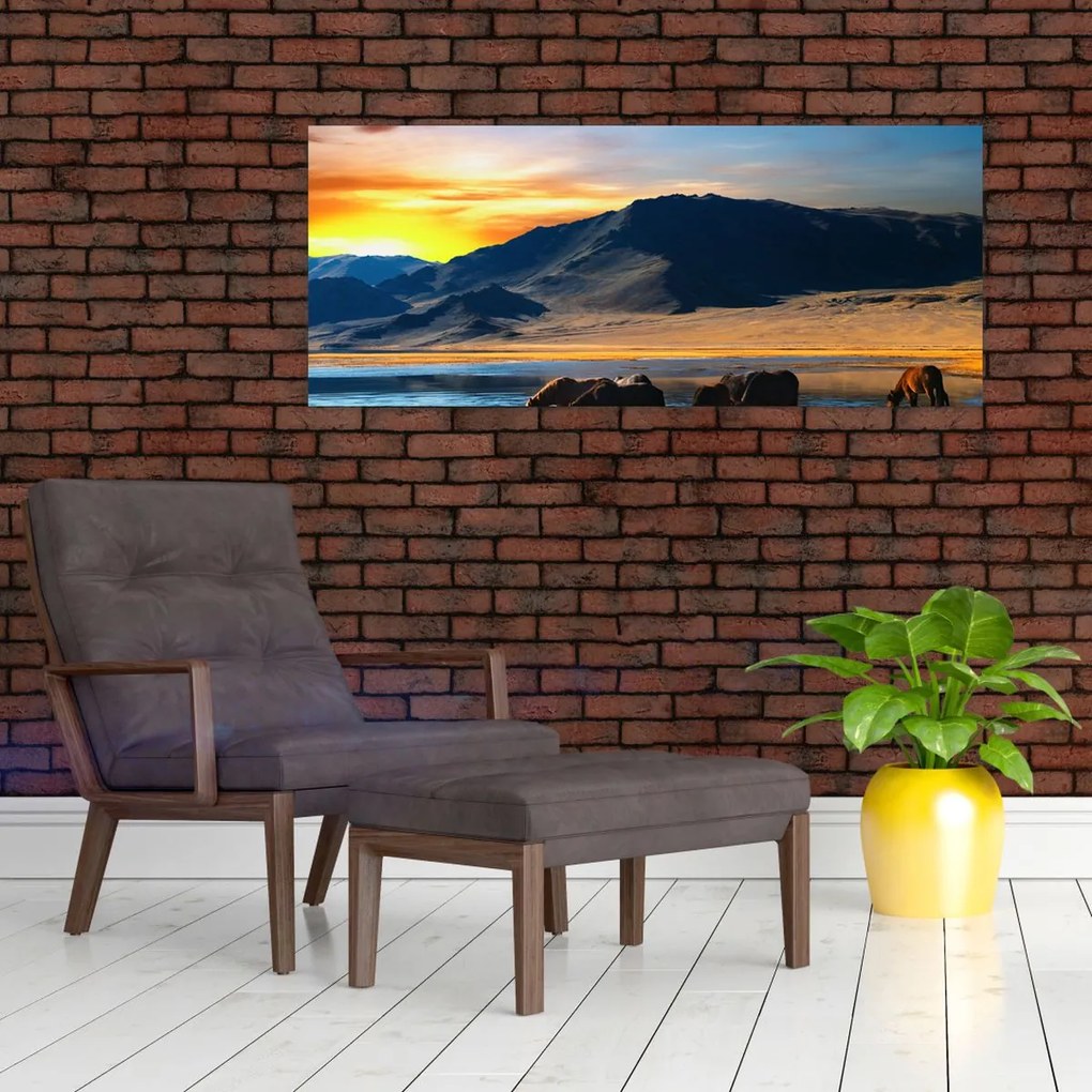 Tablou - Alimentarea cu energie electrică (120x50 cm)