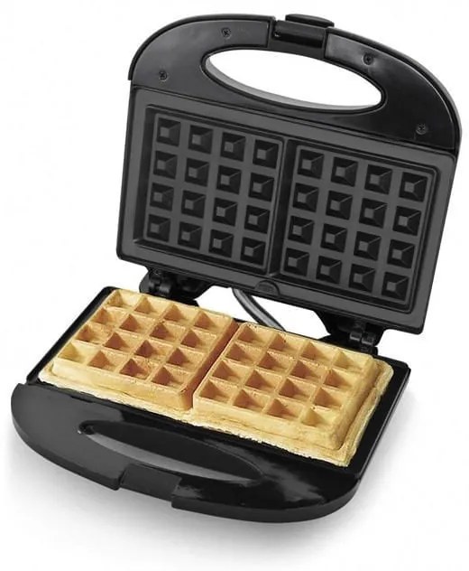 Aparat pentru vafe / gofre TITANUM Raspberry TKT003, 750W, Placi antiaderente, Negru