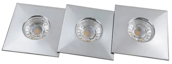 Rabalux 1079 - SET 3xLED Lampă încastrată baie RANDY 3xLED/4W/230V