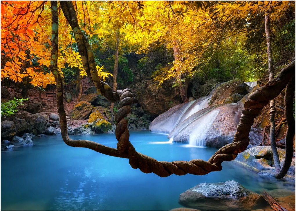 Tablou - Cascade din Asia (70x50 cm)