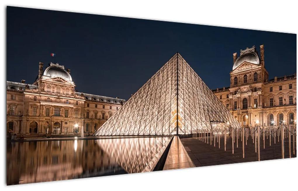 Tablou - Louvre noaptea (120x50 cm), în 40 de alte dimensiuni noi