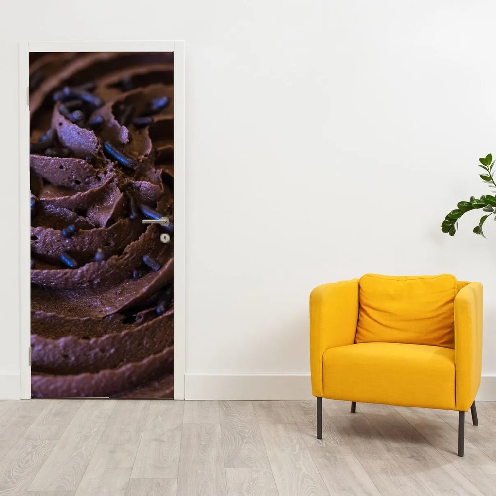 Fototapet pentru ușă - Brișe de ciocolată (95x205cm)