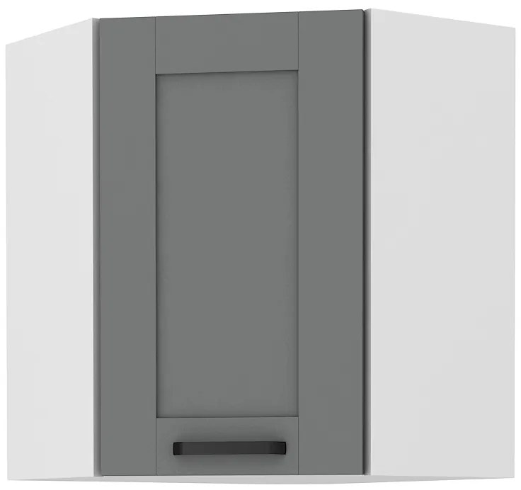 Dulap superior de bucătărie de colț Lucid 58 x 58 GN 72 1F (dustgrey + alb). 1045551