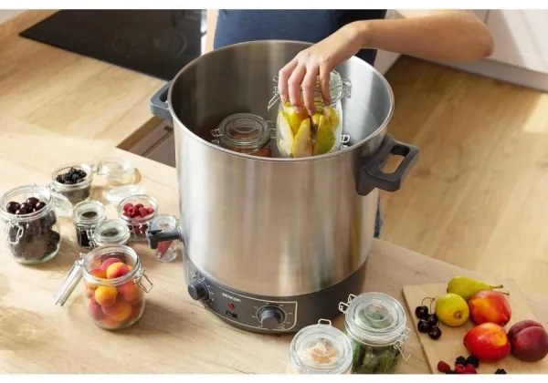 Sencor - Oală pentru conservare 27 l, 1800 W/230 V, inox/gri