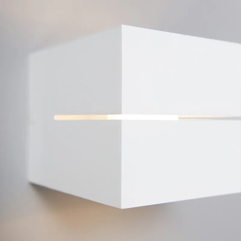 Aplică modernă albă 9,7 cm - Transfer Groove