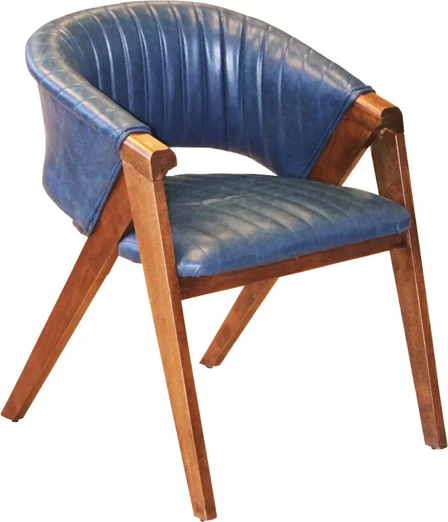 Scaun living tapitat,fag,Seria Special AST-650,Homs,60012,albastru