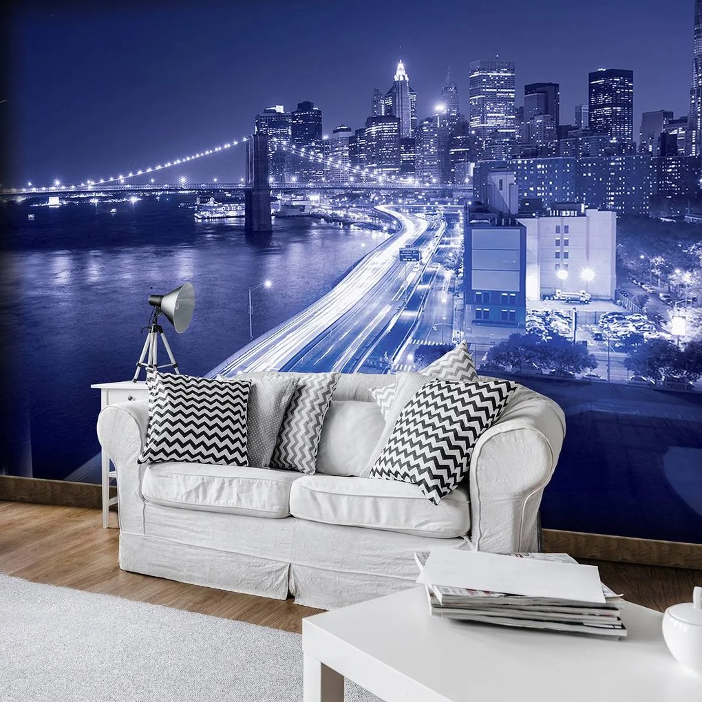 Fototapet - New York Brooklyn Bridge City (254x184 cm)