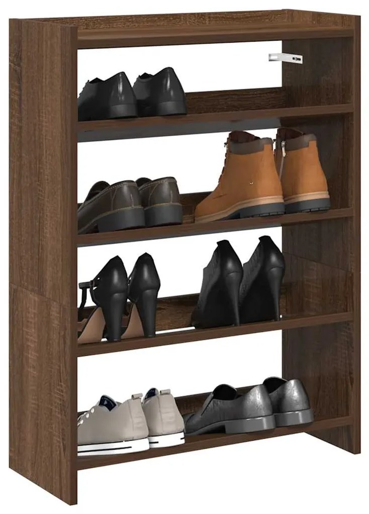 vidaXL Pantofar, stejar maro, 60x25x81 cm, lemn prelucrat