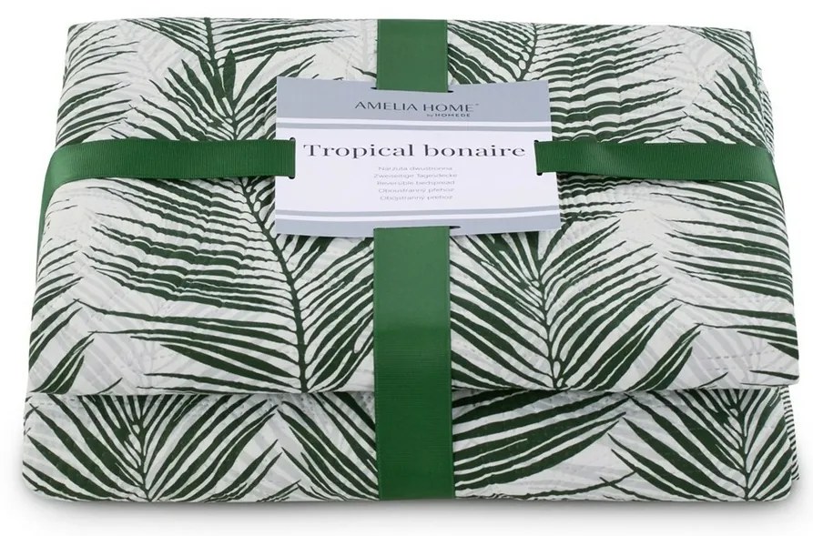 Cuvertură de pat Restilo Tropical Bonaireverde, 220 x 240 cm