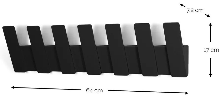 Cuier de perete taupe din metal 64 cm Angle – Spinder Design