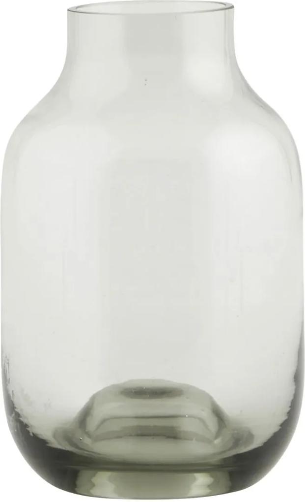 Vaza din Sticla Transparenta Gri (M) SHAPED - Sticla Gri diametru(17cm) x inaltime (25,4cm)