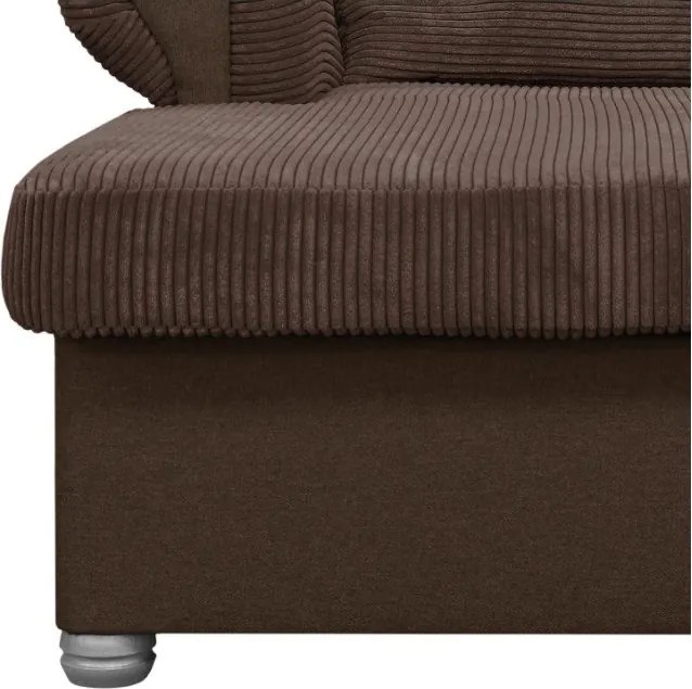Fotoliu maro închis cu tapițerie din catifea reiată Lord – Ropez