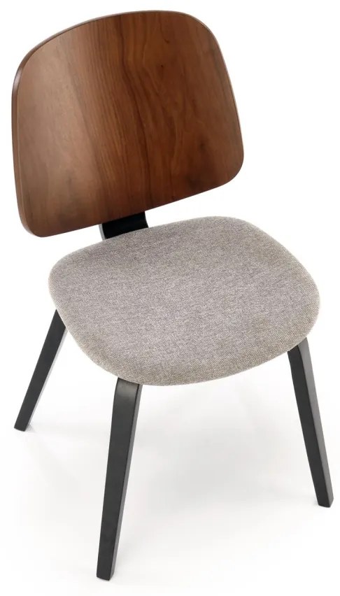 Scaun K563 nuc/gri/negru H81 cm