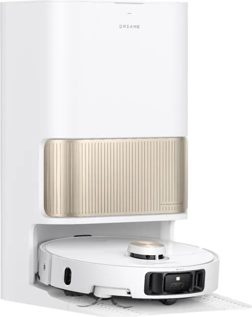 Aspirator robot Dreame L40s Pro Ultra RLL74CE, 19000 Pa, 5200 mAh, 60 W, Pana la 168 m², Statie de incarcare, golire automata si autocuratare, Autonomie de 180 min, Alb