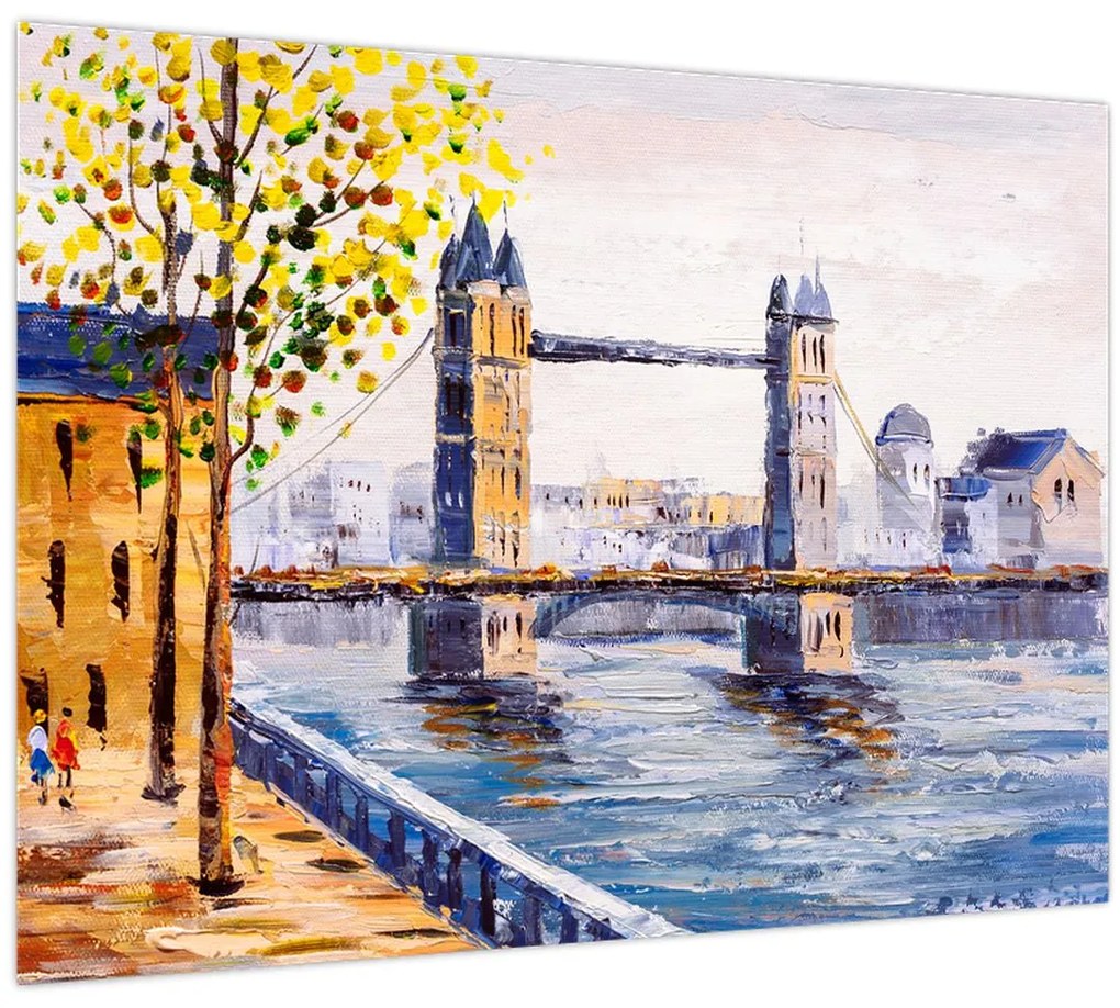 Tablou - Pictură oraș (70x50 cm)