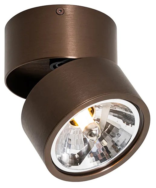 Spotlight modern bronz închis rotund reglabil - Go Nine