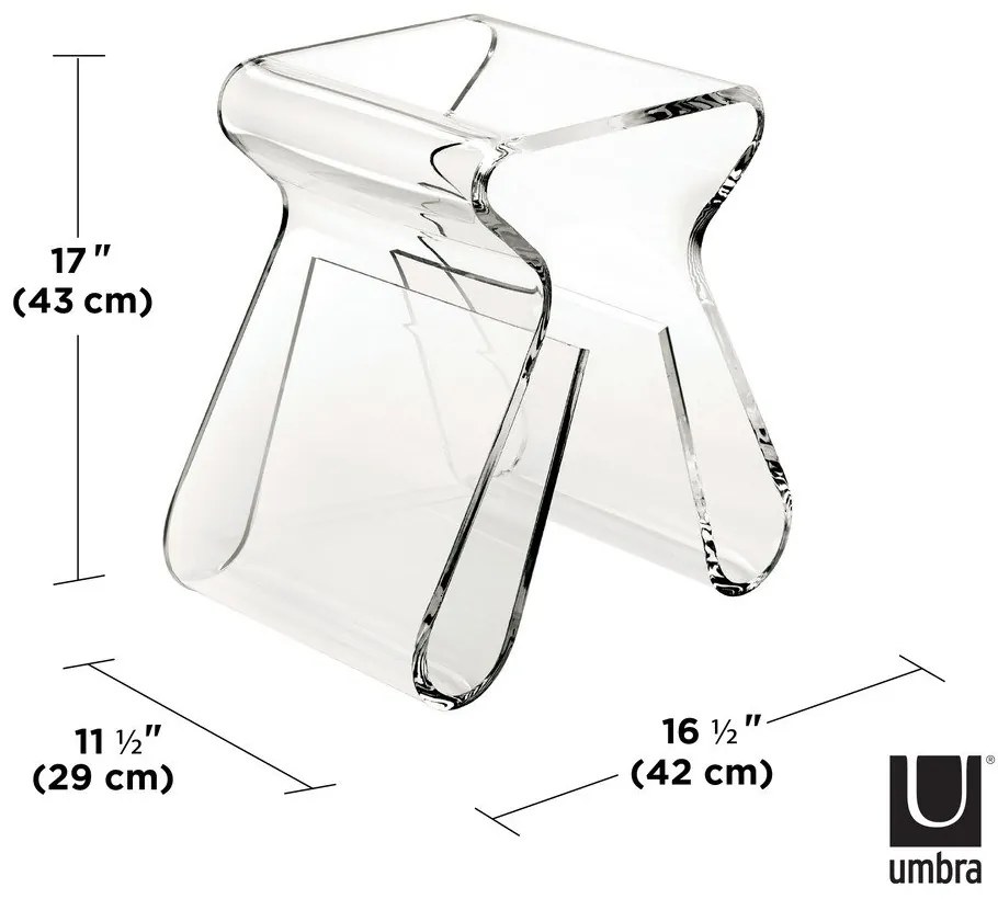 Măsuță auxiliară din plastic 42x29 cm Magino – Umbra