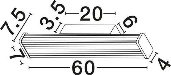 Aplica de perete LED baie IP44 MISTY negru