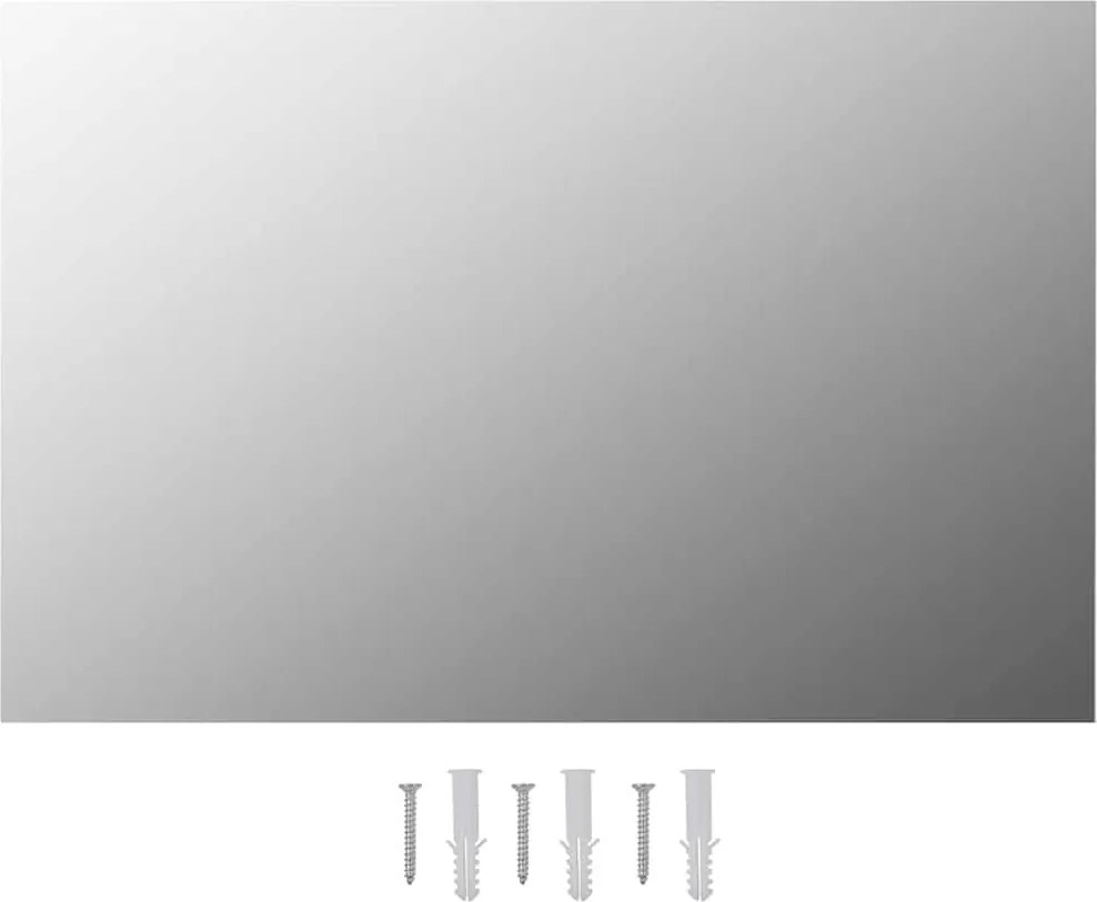 vidaXL Oglindă de perete, 60 x 40 cm, dreptunghiular, sticlă