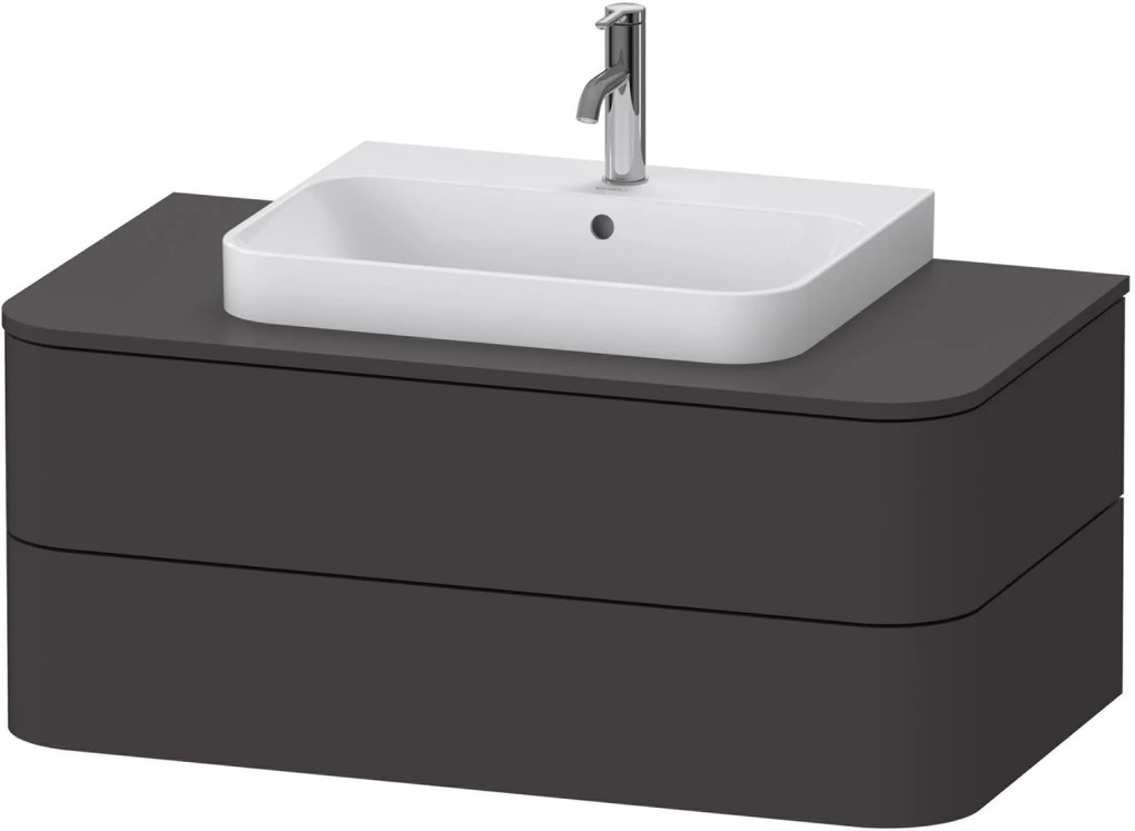 Duravit Happy D.2 dulap 100x55x40.8 cm dulap atârnat sub chiuvetă grafit HP497108080