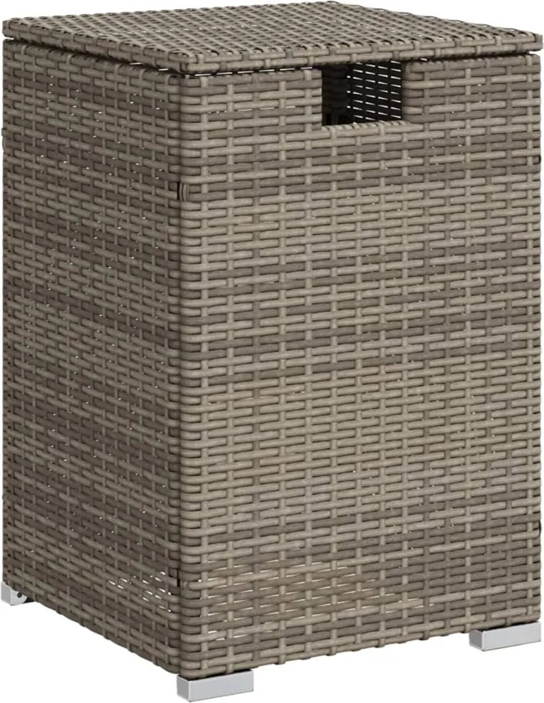 vidaXL Masă mască acoperire rezervor propan gri 40x40x60 cm poliratan