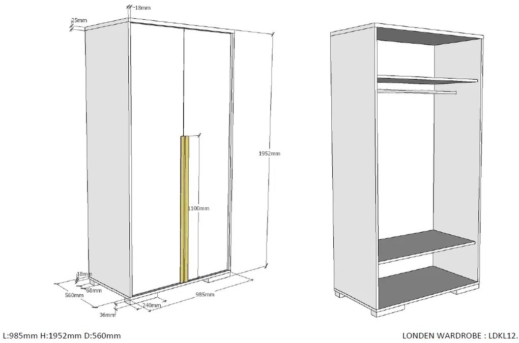 Set LONDON în culoarea antracit format dintr-un Pat copii (90x200) cu noptieră, Dulap camera copii cu 2 uși și birou cu cărucior de birou.