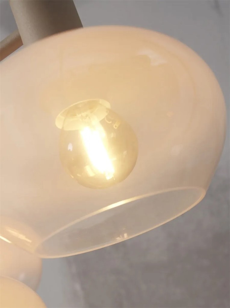 Lustra suspendata design decorativ Bologna 4L gradient/alb