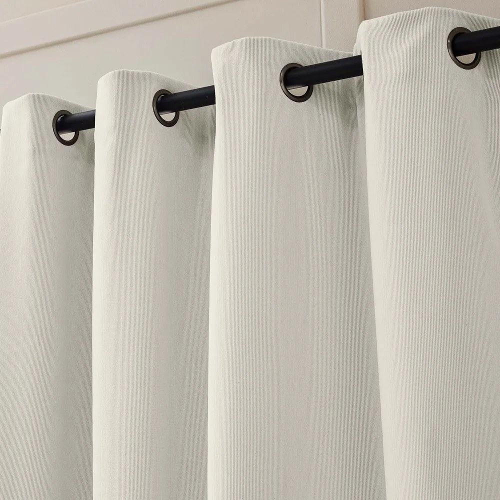 Draperie bej termoizolantă din catifea reiată 140x260 cm Madison – douceur d'intérieur