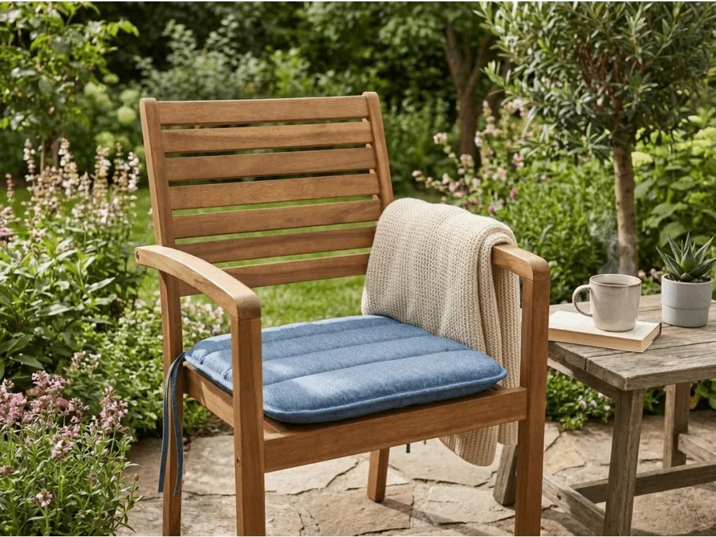 Perna de scaun LINGE BLUE 37x37 cm, albastru