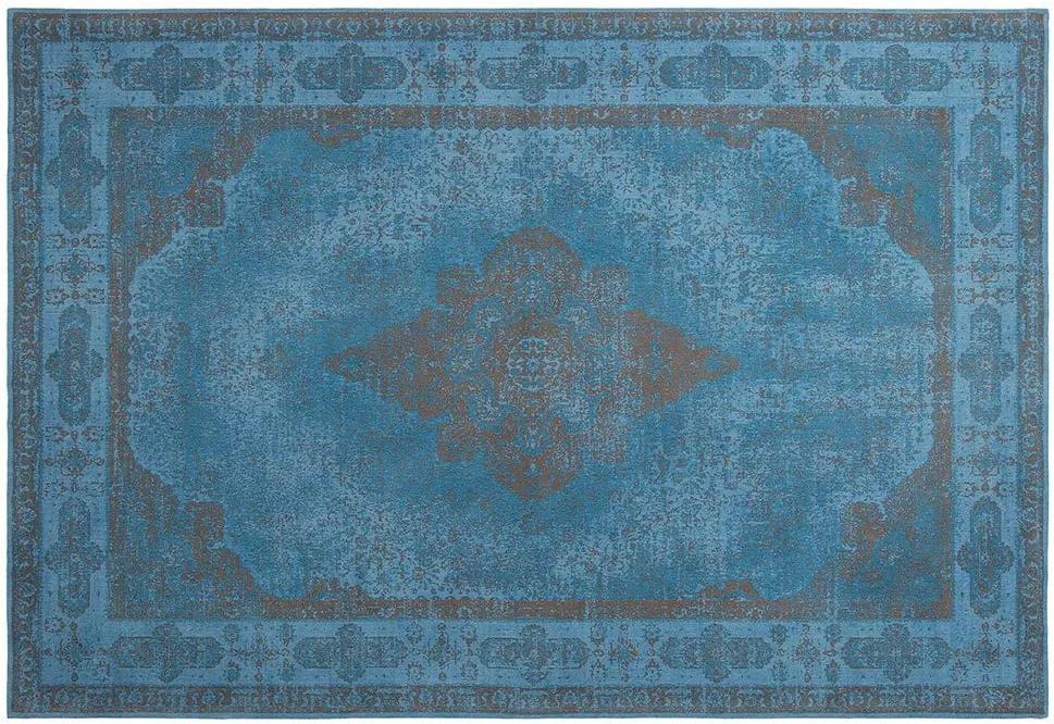 Covor din bumbac Ustica Azur Blue I (160 x 230 | 200 x 290) | DE DIMORA - 200x290