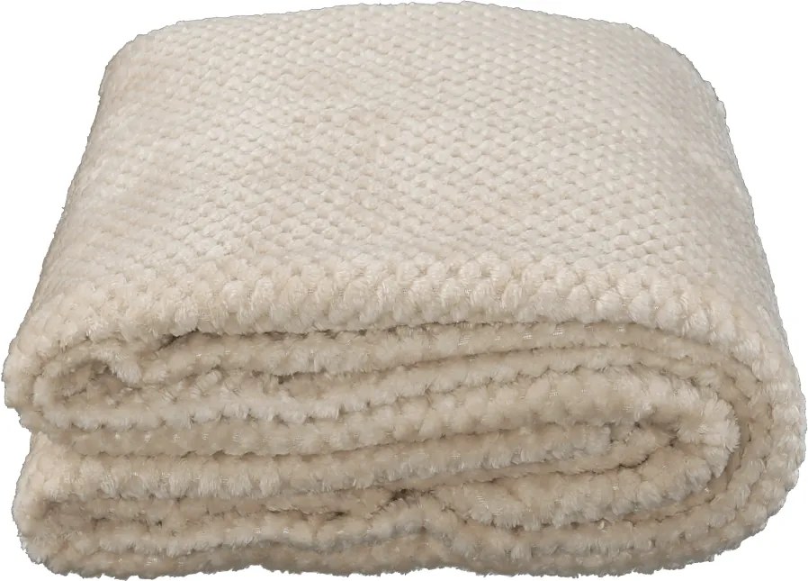 Pătură cu două feţe, bej-gri, 150x200, DEFANA TYP 2