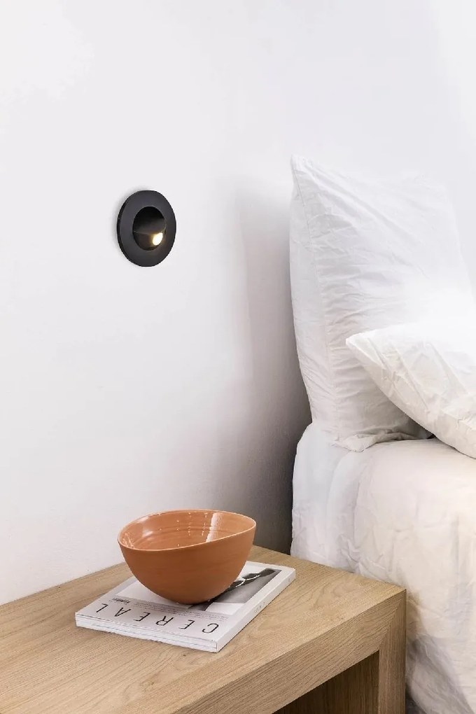 Spot incastrabil cu reader LED directionabil CLICK Black